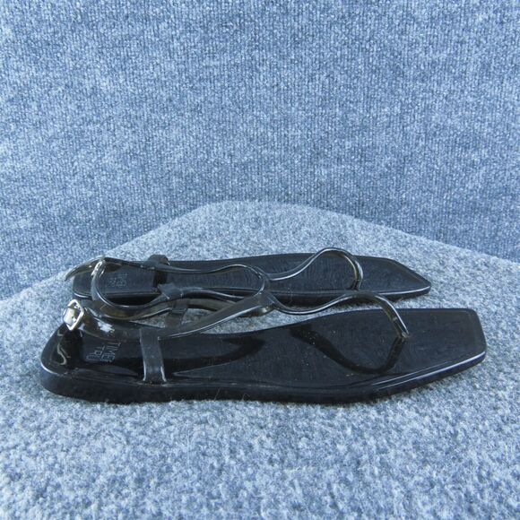 Time And Tru Women Thong Sandal Shoes Size 6 Medium‎ Clear Synthetic - Picture 4 of 9
